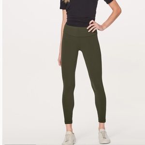 Lululemon Align II pant dark olive